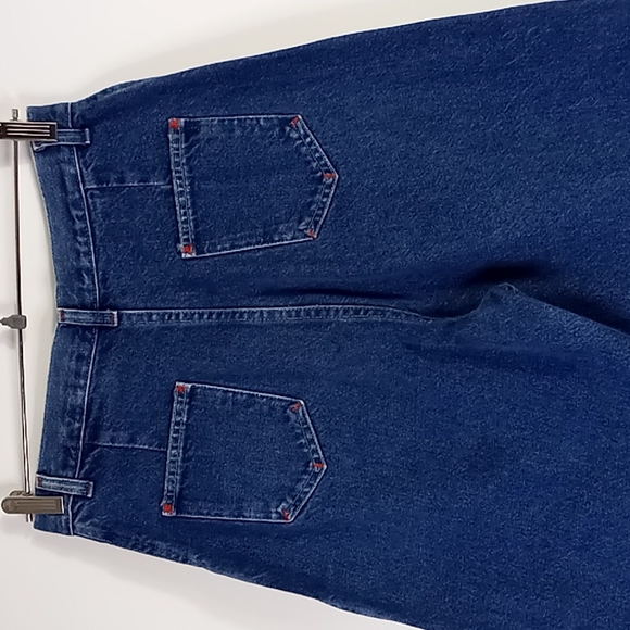 🇺🇲1980's Vintage Congo Trader Ultra High Rise Tapered Leg Mom Jeans Size 14 - Picture 7 of 16